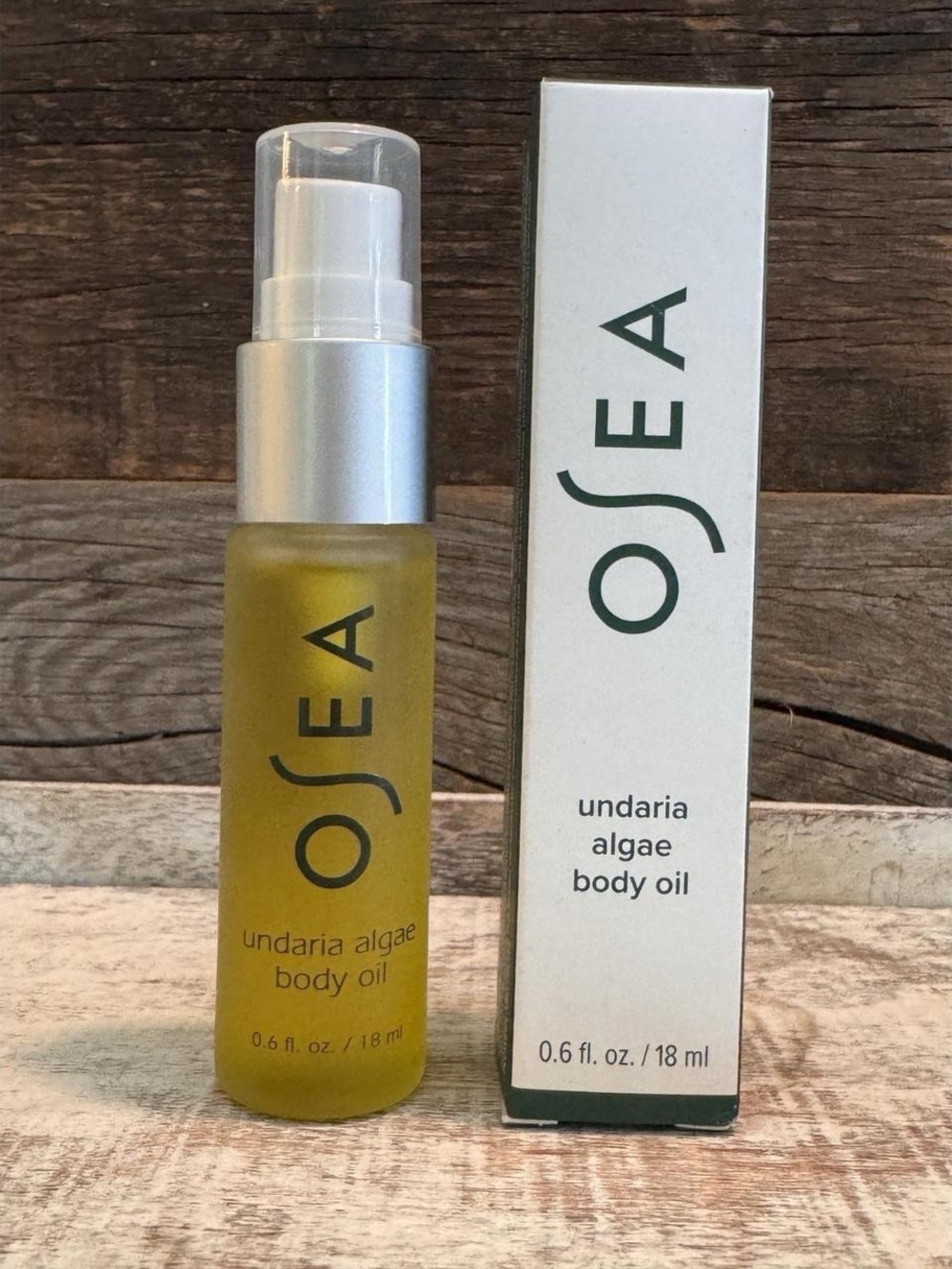 Sea Face & Body Oil Serum – Yellow Glass Pump Bottle